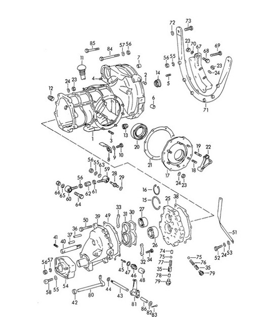 Diagram 302-000 Porsche 991 (911) MK2 2016-2019 Transmission