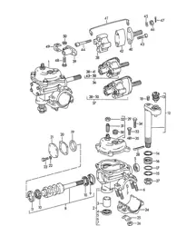 Steering gear / Steering coupling  356B / 356C 1960-1965