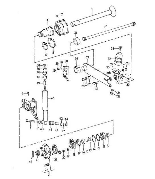 Diagram 501-000 Porsche Boxster 718 (982) 2017>> Rear Axle