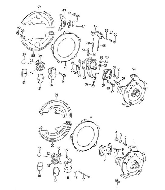 Diagram 602-005 Porsche 958 Cayenne V6 3.6L Petrol (300Hp) 2010-17 Wheels, Brakes