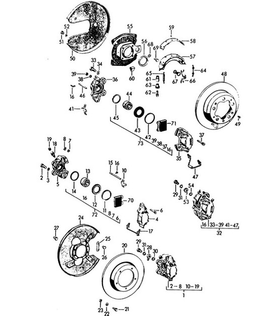 Diagram 602-010 Porsche Macan (95B) MK1 (2014-2018) Wheels, Brakes