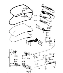 Lid / Front And Rear / with installation parts (It is necessary to rework) 356B / 356C 1960-1965