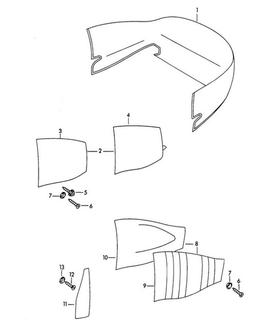 Diagram 807-010 Porsche Macan (95B) MK1 (2014-2018) Body