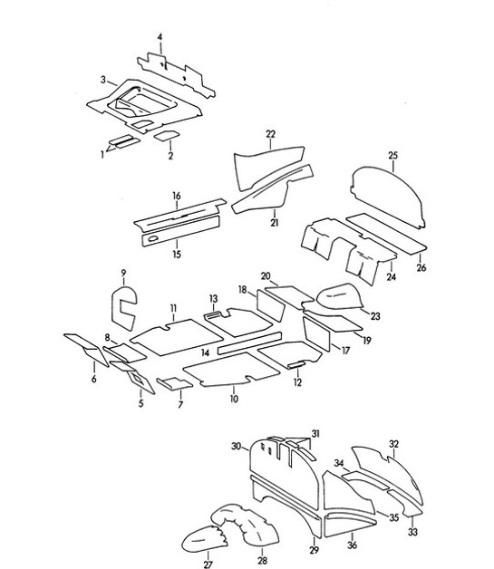 Diagram 807-025 Porsche Macan (95B) MK1 (2014-2018) Body