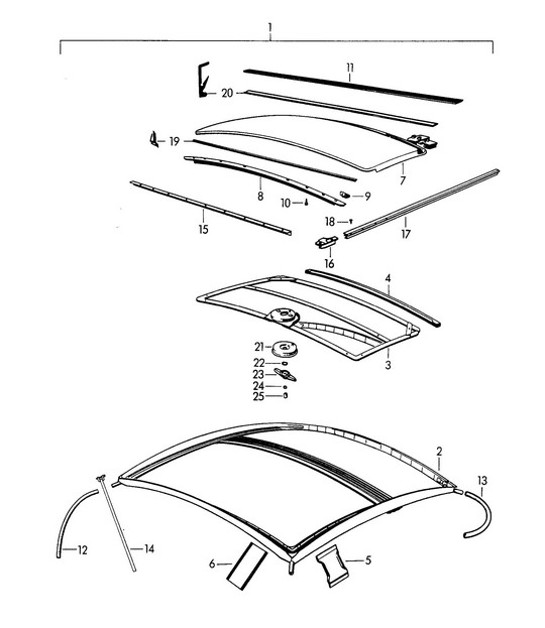 Diagram 811-000 Porsche Macan (95B) MK1 (2014-2018) Body