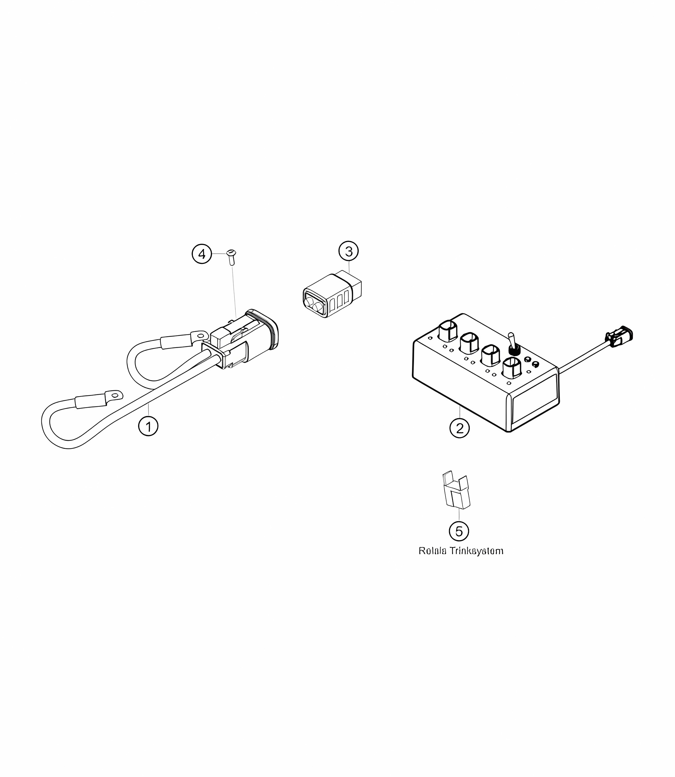 Electrical accessories 718 Cayman GT4 RS Clubsport 2020-2024