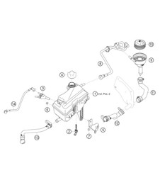 Water expansion tank 718 Cayman GT4 RS Clubsport 2020-2024