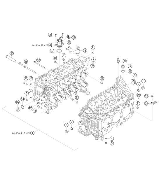 Diagram 1.1-02 Porsche Macan (95B) MK1 (2014-2018) Engine