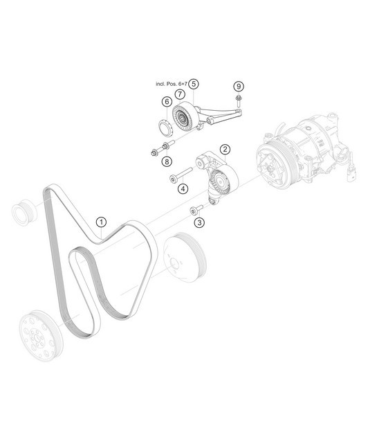 Diagram 1.1-23 Porsche Macan (95B) MK1 (2014-2018) Engine