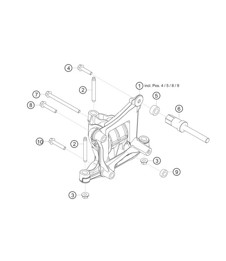 Engine bracket 718 Cayman GT4 RS Clubsport 2020-2024