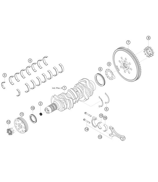 Diagram 1.1-03 Porsche 976 Panamera 4  V6 2.9L 2023>> 
