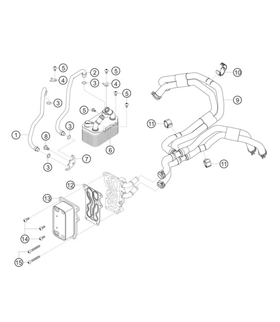 Gearbox cooling system 718 Cayman GT4 RS Clubsport 2020-2024