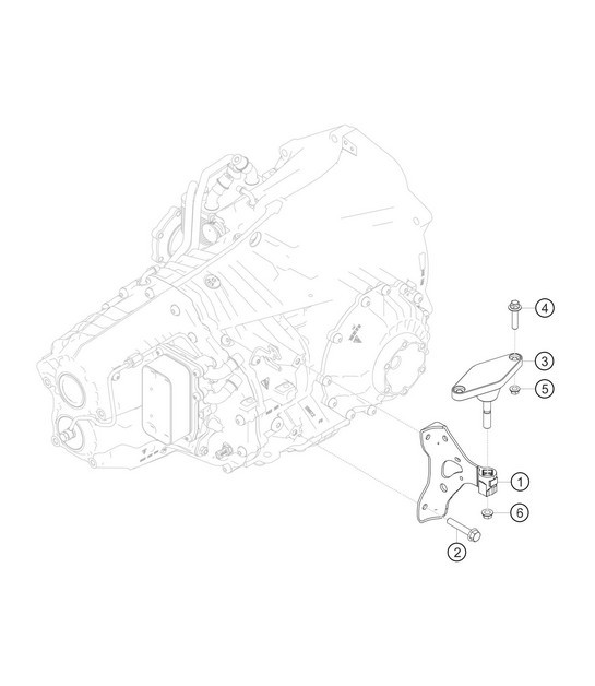Diagram 3.3-06 Porsche 997 (911) MK1 2005-2008 Transmission