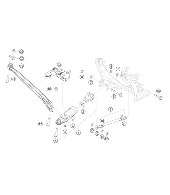 Diagram 5.5-02 Porsche Macan (95B) MK1 (2014-2018) Rear Axle