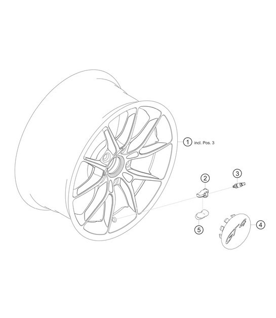 Diagram 6.6-01 Porsche Macan (95B) MK1 (2014-2018) Wheels, Brakes