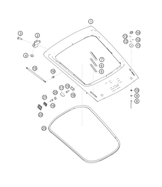 Diagram 8.8-19 Porsche Cayman 987C / 981C (2005-2016) Body