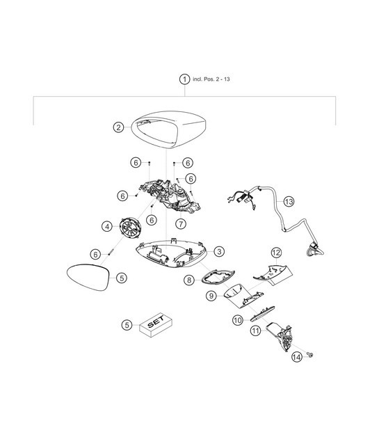 Diagram 8.8-22 Porsche 997 (911) MK1 2005-2008 Body