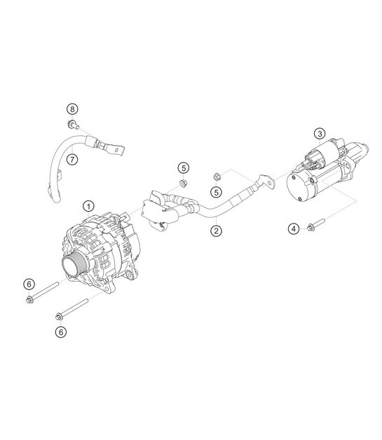 Diagram 9.9-07 Porsche 924 (1977-1988) Electrical equipment