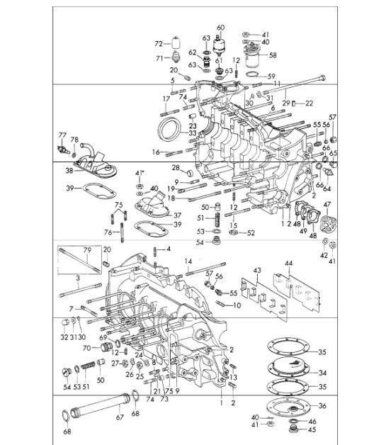 Diagram 101-05 Porsche Panamera 4S V8 4.8L 