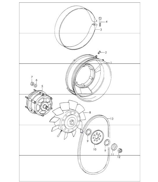 Diagram 105-00 Porsche Cayman 718C (982C) 2017>> Engine