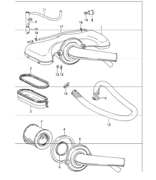 Diagram 106-00 Porsche Boxster 718 (982) 2017>> Engine