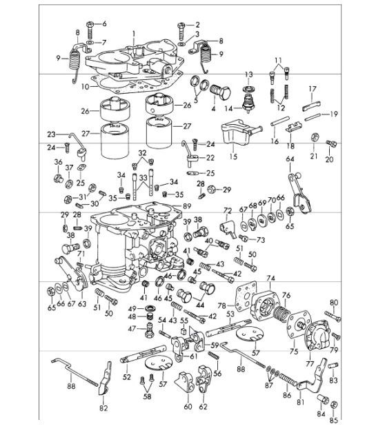 Diagram 107-15 Porsche Cayman 718C (982C) 2017>> Engine