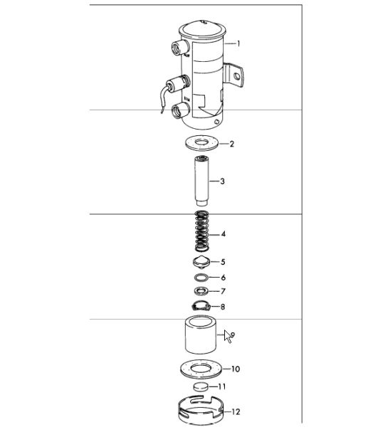single parts for fuel pump electric 911 /L/S/TU UPTO 1968
