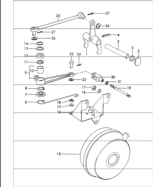 Diagram 301-15 Porsche 914 (1970-1976) Transmission