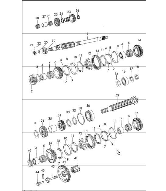 Diagram 308-05 Porsche 911 & 912 (1965-1989) Transmission