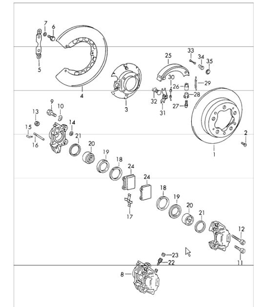 disc brake rear 911 1969