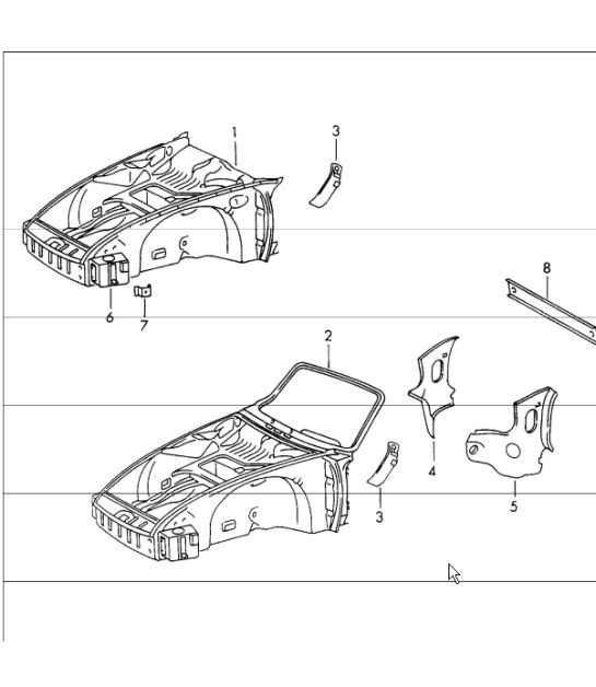 body front section 911 1965-69