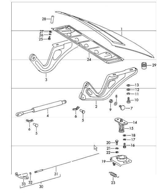 Diagram 803-05 Porsche Cayman 718 (982) 2017>> Karosserie