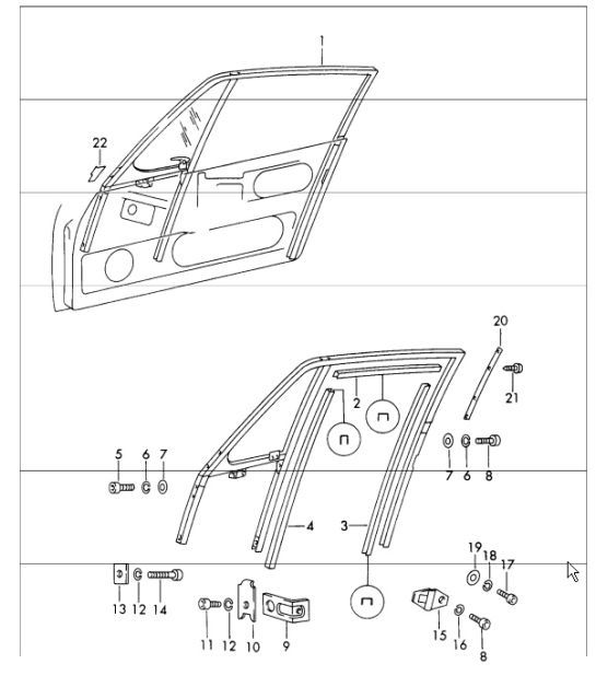 Diagram 804-20 Porsche 944 (1982-1991) 