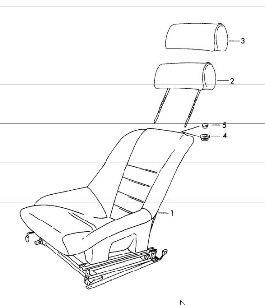bucket seat 911 1965-69
