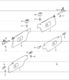 sun visors 911 1965-69