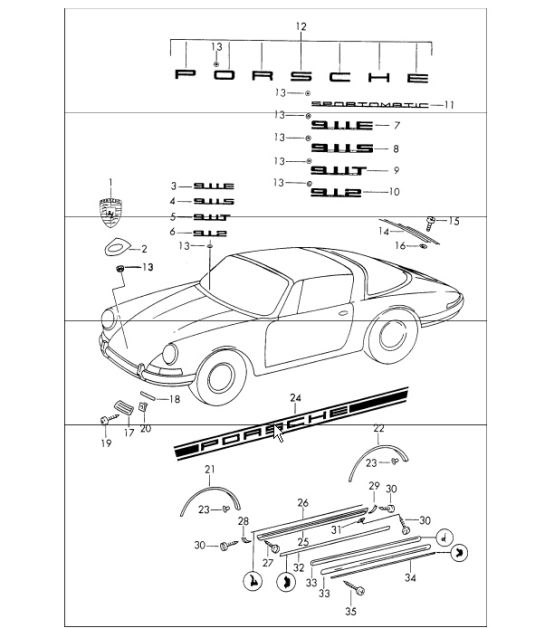 decorative fittings 911 1969