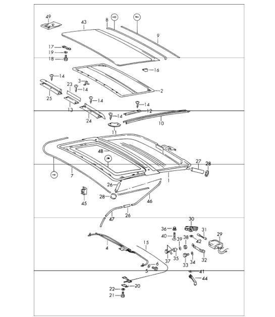 sunroof electric 911 COUPE 1965-69