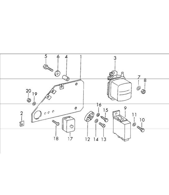 Diagram 901-15 Porsche 991 (911) MK2 2016-2019 Electrical equipment