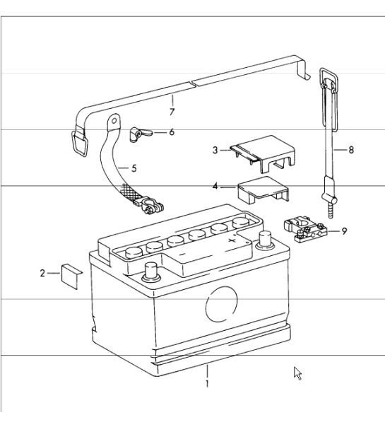 Diagram 902-05 Porsche Cayman 987C / 981C (2005-2016) Electrical equipment