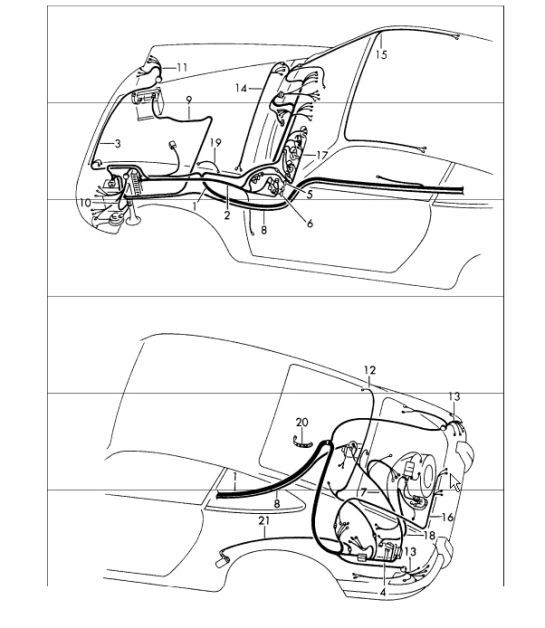 Diagram 902-15 Porsche Boxster 718 (982) 2017>> Electrical equipment