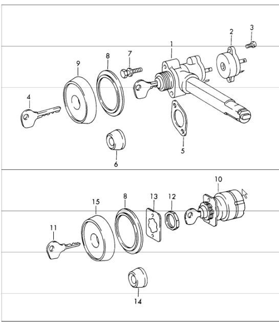 Diagram 903-00 Porsche Macan (95B) MK1 (2014-2018) Electrical equipment