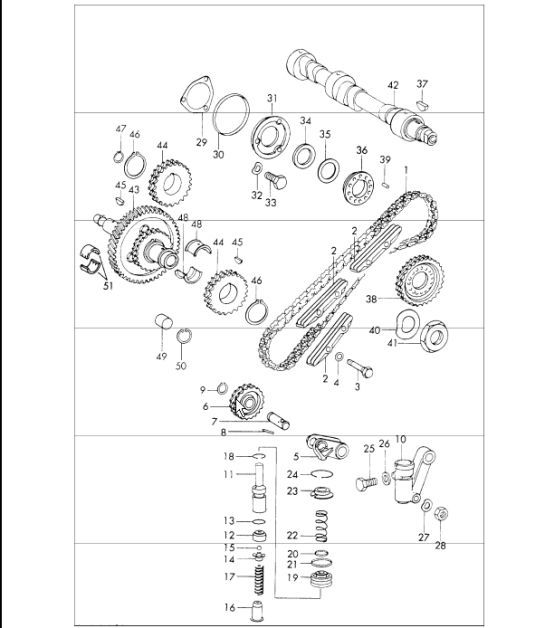 Diagram 103-20 Porsche 997 TURBO 2007>> Engine