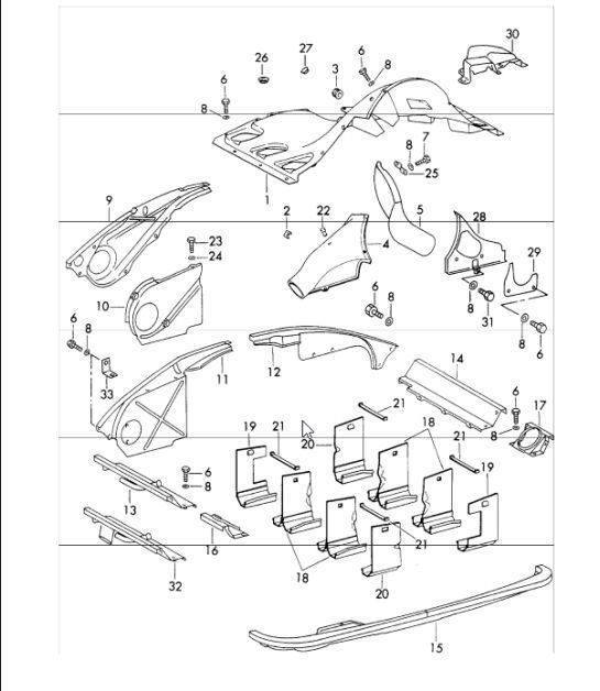 Diagram 105-05 Porsche Macan (95B) MK1 (2014-2018) Engine