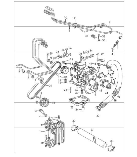 Diagram 107-20 Porsche Macan（95B）MK1（2014-2018） 引擎