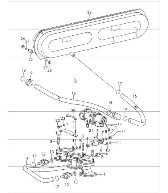Diagram 107-45 Porsche 911 & 912 (1965-1989) Engine