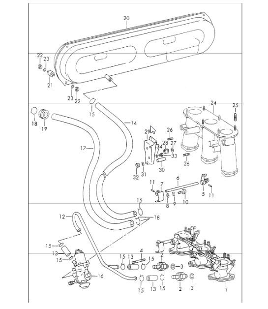 Diagram 107-50 Porsche 991 (911) MK2 2016-2019 Engine