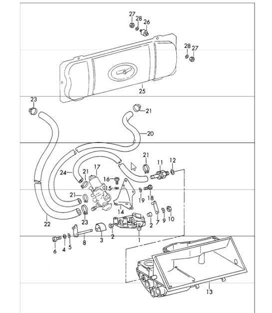 Diagram 107-65 Porsche Cayman 987C / 981C (2005-2016) Engine
