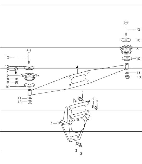 Diagram 109-00 Porsche Macan (95B) MK1 (2014-2018) Motor