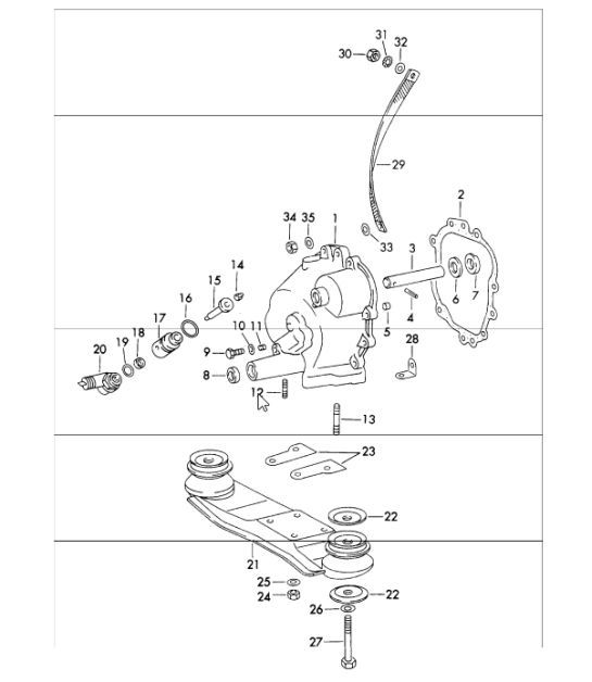 Diagram 302-05 Porsche Macan (95B) MK1 (2014-2018) Transmission