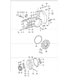 replacement transmission transmission case die casting for 911 UPTO 1971